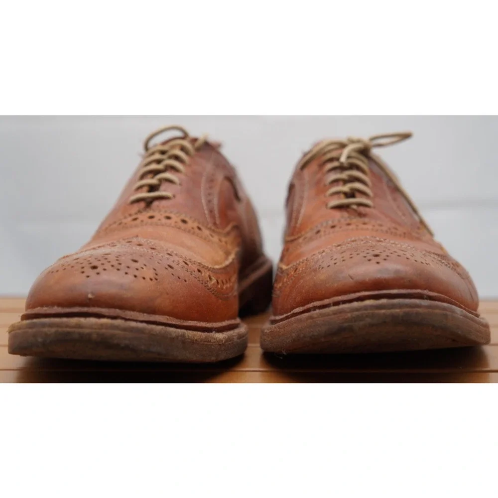 Allen Edmond McTavish Oxfords Cognac Brown Leather US Size 11 B Made in USA